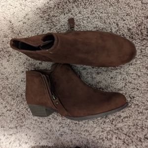 Brownish Suede Booties